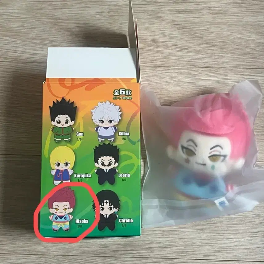 [BUNJANG] Hunter x Hunter Hisoka Random Doll Keychain / 정품,미개봉) 헌터헌터 랜덤 인형키링(히소카)