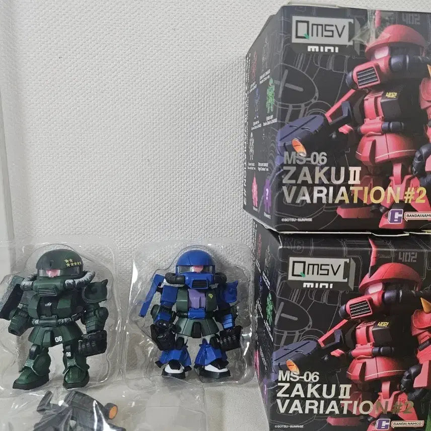 [BUNJANG] Bandai Namco Gundam MS-06 Zaku II Variation Mini Figure Set / 반다이남코 건담 MS-06 자쿠II 베리에이션 미니 피규어