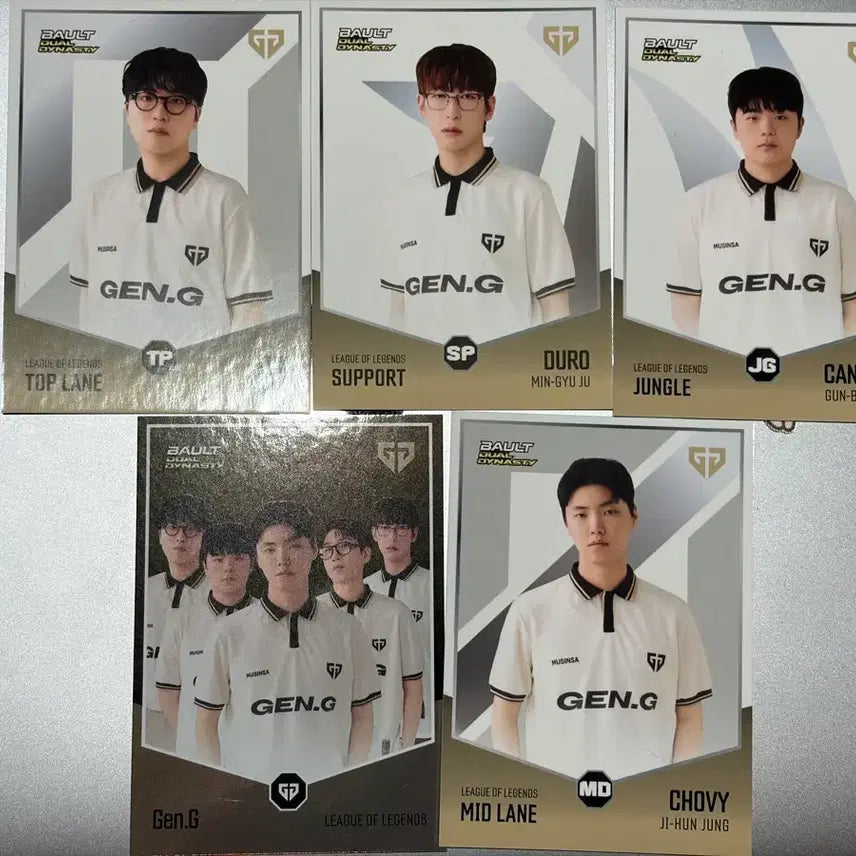 [BUNJANG] Bault Home Ground T1 &amp; Gen.G Card Set / Bault 홈그라운드 카드 T1 티원 GEN.G 세트