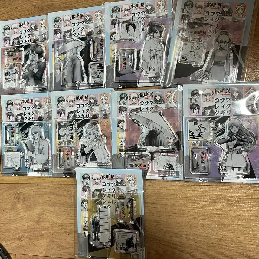 [BUNJANG] Gintama Original Art Exhibition Figure Acrylic Standee Bundle Set (9 Types) / 은혼 원화전 피겨아크릴 9종 일괄판매
