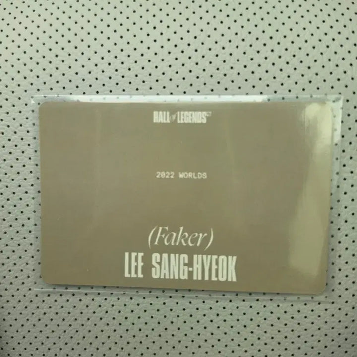 [BUNJANG] Faker Hall of Legends 2022 Worlds Photocard / 페이커 Faker Hall of Legends 2022 Worlds 포토카드