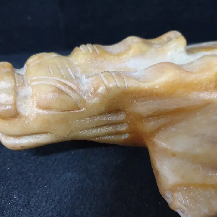 [BUNJANG] Excavated Huajun Jade Turtle Statue / (수원만물)출토 화전옥 자라상