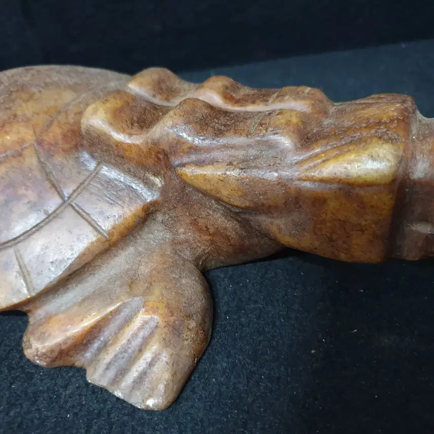 [BUNJANG] Antique Jade Turtle Figurine / (수원만물)출토 화전옥 자라상