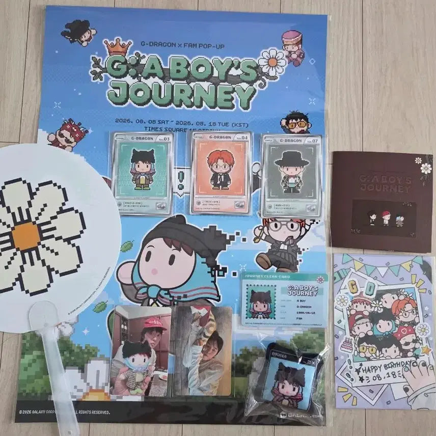 [BUNJANG] G-Dragon Popup Membership Exclusive POB Cushion Keychain, Postcard, Photocard, Stamp Board, Fan, Poster, Character Card, Clear Card / 지디 팝업 맴버쉽 특전+happy gift 판매합니다