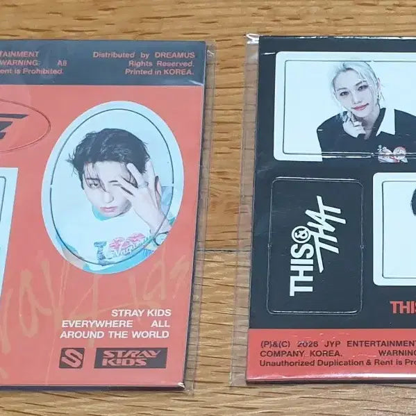 [BUNJANG] Stray Kids THIS &amp; THAT Magnetic Sticker Han &amp; Felix / 스키즈 THIS &amp; THAT 마그네틱스티커 한&amp;필릭스