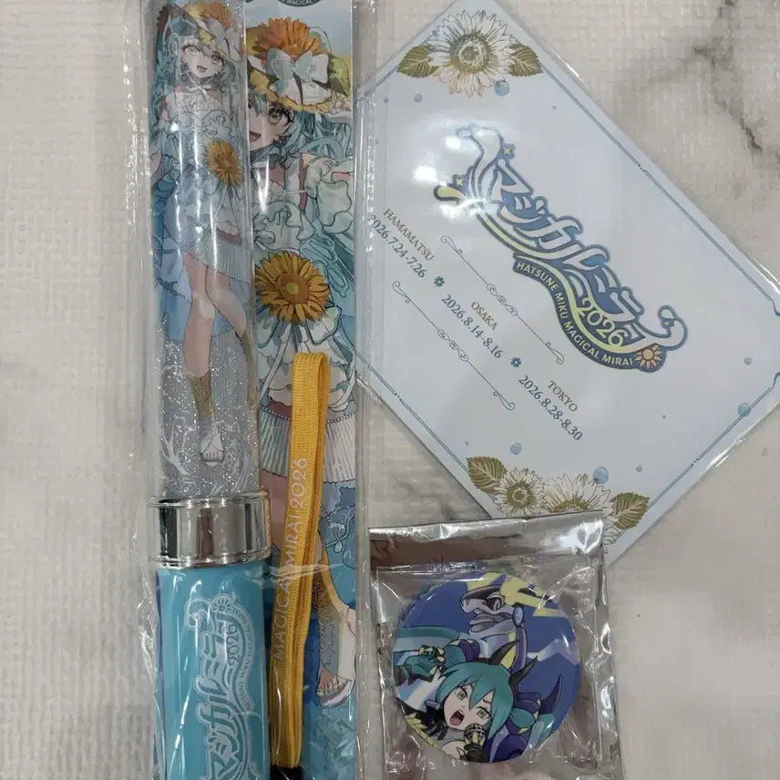 [BUNJANG] Hatsune Miku Magical Mirai Concert Lightstick Special Edition Pokemiku Badge / 하츠네 미쿠 마지미라 매지컬 미라이 펜라이트 응원봉 특전 포케미쿠 뱃지