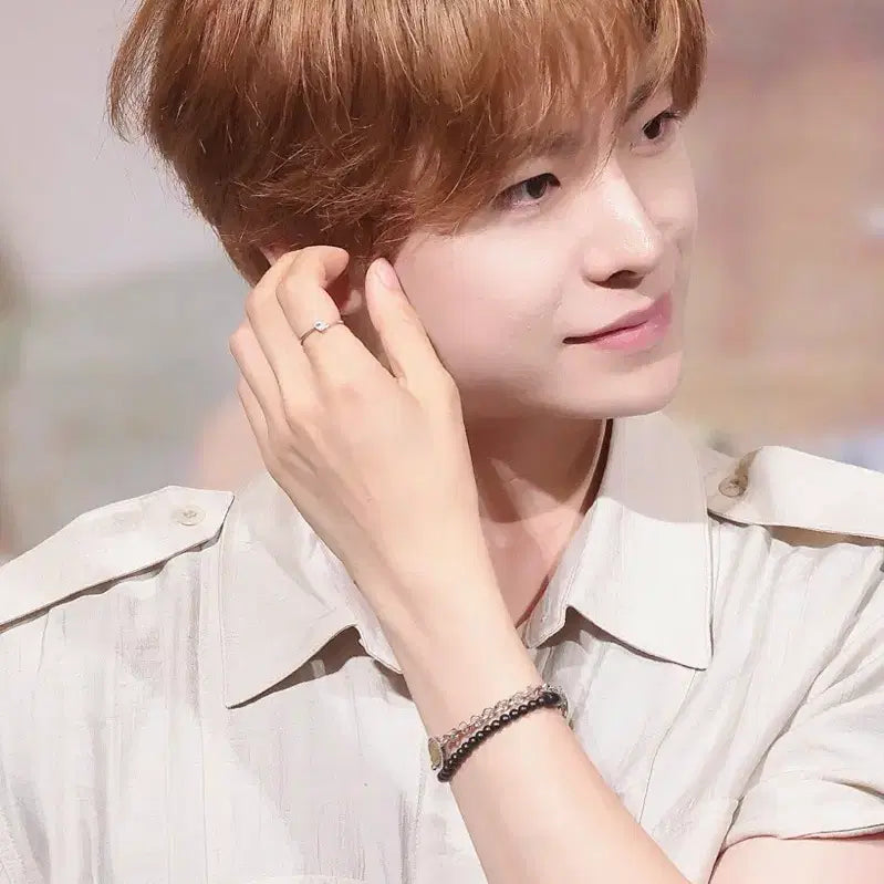 [BUNJANG] NCT WISH Yushi Pandora Clear Tilted Heart Solitaire Ring Size 56 / 새상품) NCT WISH 유우시 착용 판도라 반지 56호