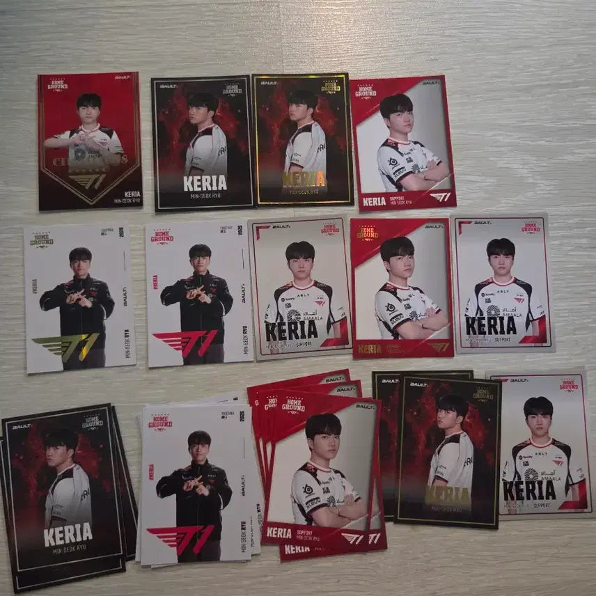 [BUNJANG] T1 Keria Homeground Bolt Bundle Photocard Set / 일괄 T1 홈그라운드 볼트 포토카드 챔피온스 포함 케리아