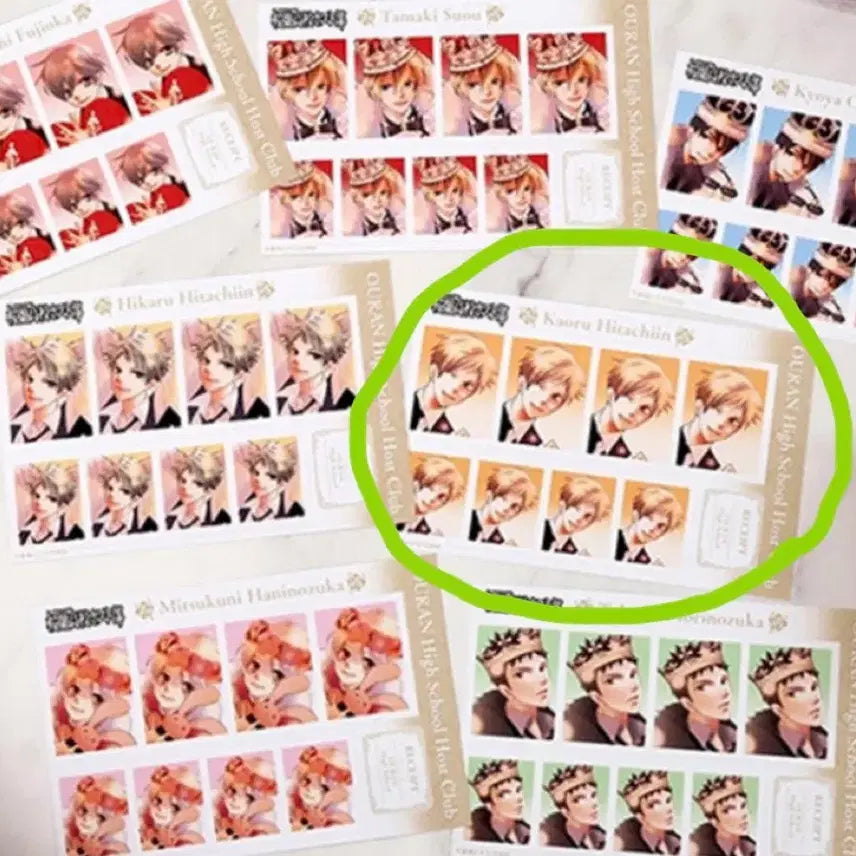 [BUNJANG] Ouran High School Host Club Kaoru Original Illustration Mini Photo / 오란고교 호스트부 원화 증명사진 카오루 브로마이드