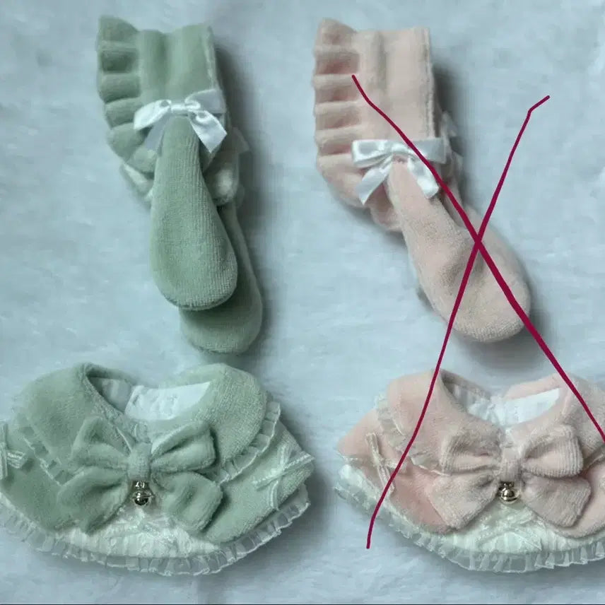 [BUNJANG] Ninimal 10cm Cotton Rabbit Outfit Mint / 니니멀 10cm 인형옷 코튼래빗 민트