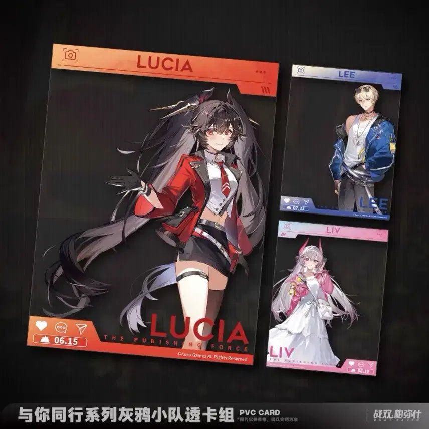 [BUNJANG] Furnishing Grey Raven Acrylic Photocard Set / 퍼니싱 그레이 레이븐 아크릴 포토카드 세트