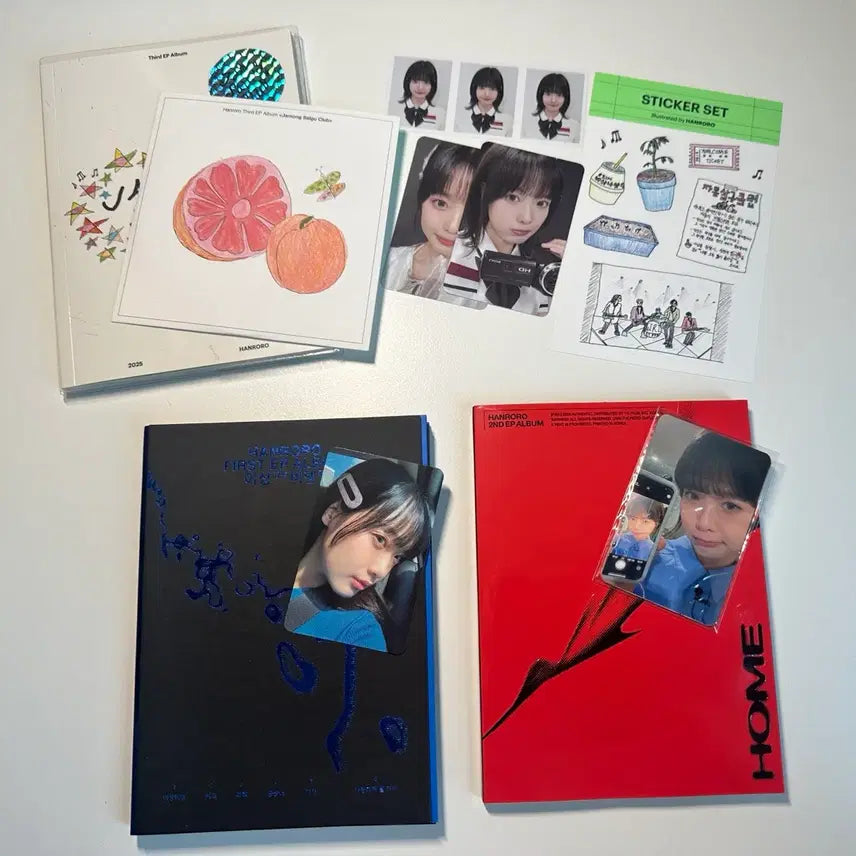 [BUNJANG] Hanroro Album 3 Types Unsealed Set with Photocard / 한로로 앨범 3종 개봉반 포카 포함