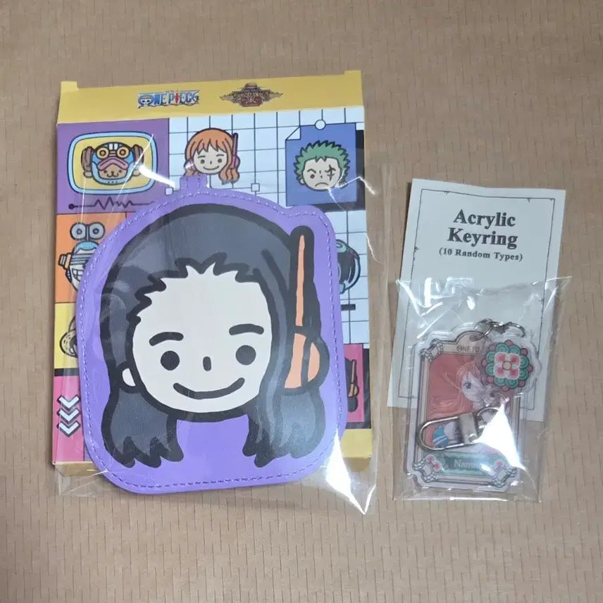 [BUNJANG] One Piece Mugiwara Store Robin &amp; Nami Mini Pouch Bundle Set / [일괄] 원피스 무기와라 스토어 미니 파우치 로빈 특전 나미