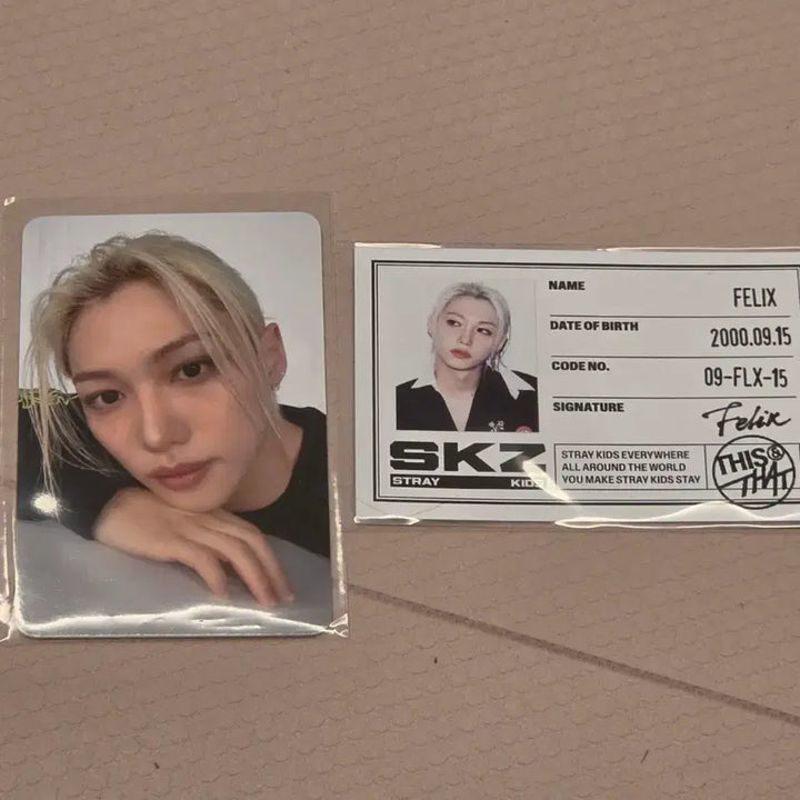 [BUNJANG] Stray Kids Felix This&amp;That Pop-up Lucky Draw Photocard Bundle / 스트레이키즈 필릭스 this&amp;that 팝업 2주차 포카 특전 아이디카드 일괄
