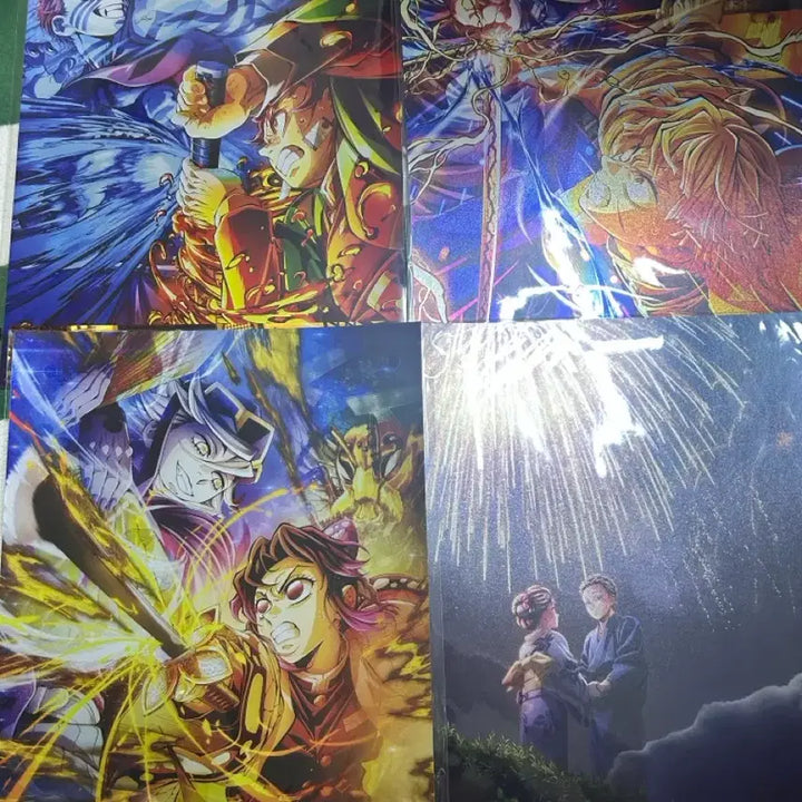 [BUNJANG] Demon Slayer Upper Rank 2 Ichiban Kuji E Prize Metallic Visual Sheet (Sealed) / 반택포/미개봉) 귀멸의 칼날 상현2 제일복권 E상 메탈릭 비주얼 시트
