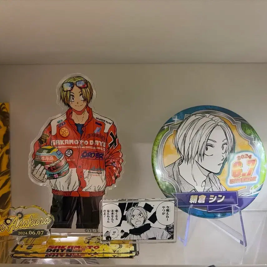 [BUNJANG] Asakura Shin 2024 Birthday Diorama &amp; Can Badge Bundle Set / 아사쿠라 신 2024 생일 디오라마&amp;캔뱃지 일괄