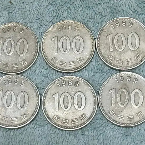 [BUNJANG] 1989 South Korean 100 Won Coin Bundle Set (10 pcs) / 1989년 100원 10개 일괄