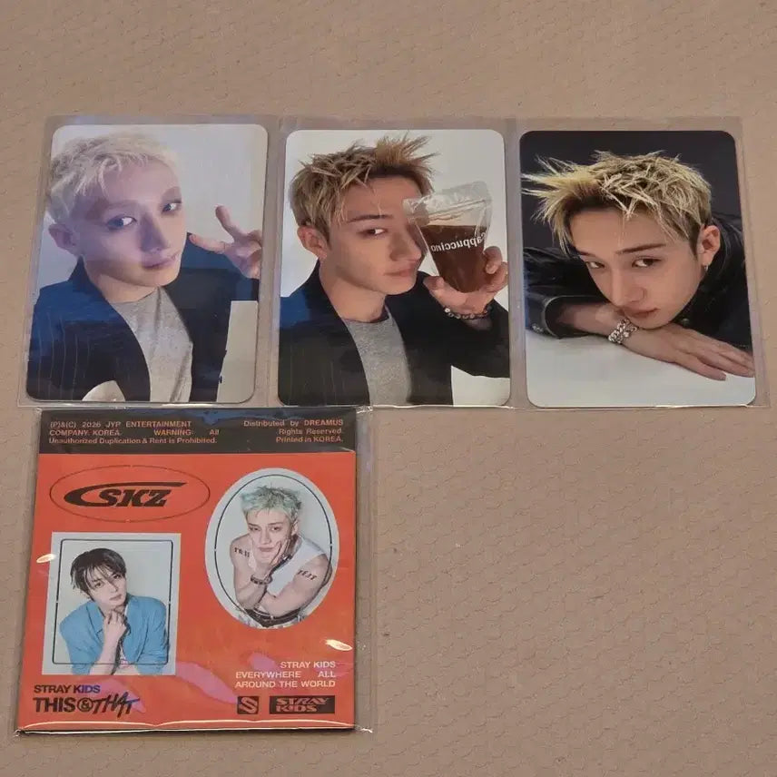 [BUNJANG] Stray Kids Bang Chan DISAPPEARANCE &amp; REAPPEARANCE Popup 2nd Week Lucky Draw Photocard / 스트레이키즈 방찬 울프찬 디스앤뎃 팝업 2주차 3만원 구매 특전