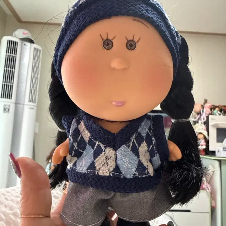 [BUNJANG] Fashion Doll Wanggamja So Ji-sub Navy Knit Coordination Set / 패션인형 왕감자 소지섭네이비 니트 코디