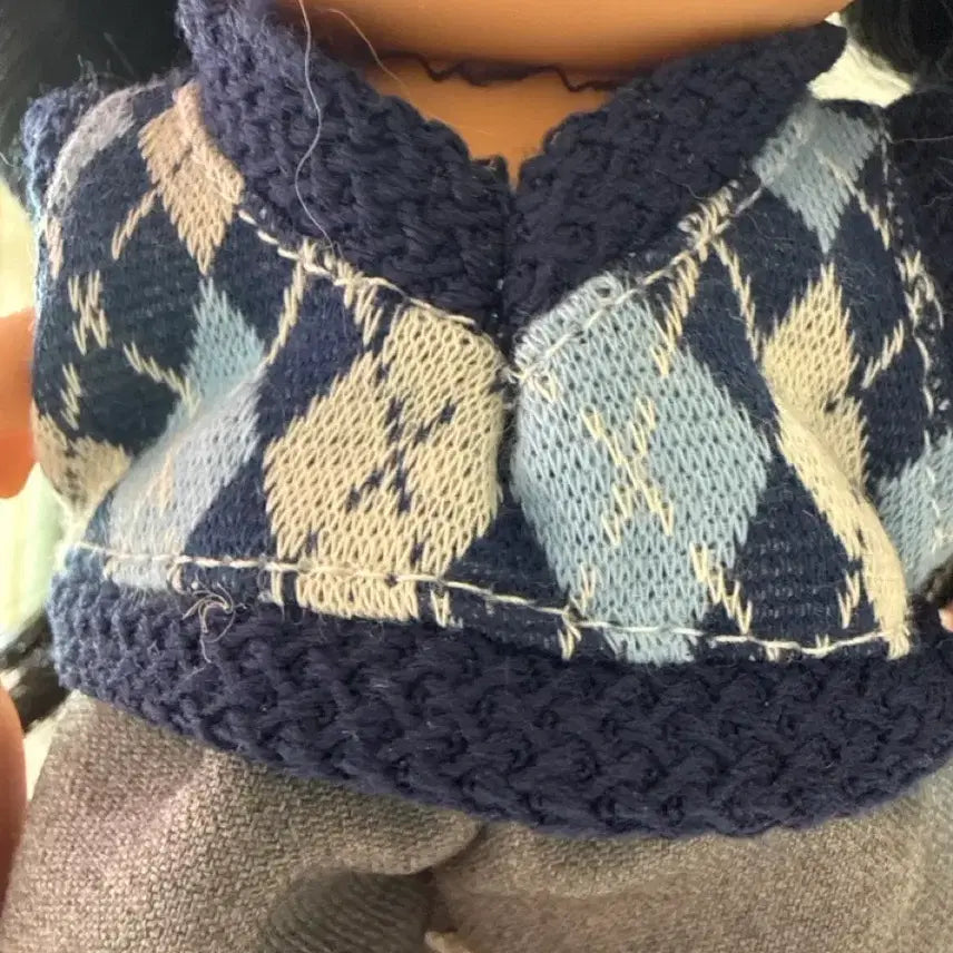 [BUNJANG] Fashion Doll Wanggamja So Ji-sub Navy Knit Coordination Set / 패션인형 왕감자 소지섭네이비 니트 코디