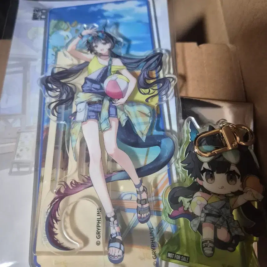 [BUNJANG] Arknights Endfield Chen Wo Acrylic Stand Keyring / 명일방주 엔드필드 프랭크버거 진천우 아크릴 스탠드 키링 판매
