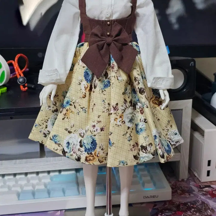 [BUNJANG] MSD Shirt, Suspender Dress, Vest Set / (MSD)셔츠,서스펜더 원피스,베스트 세트