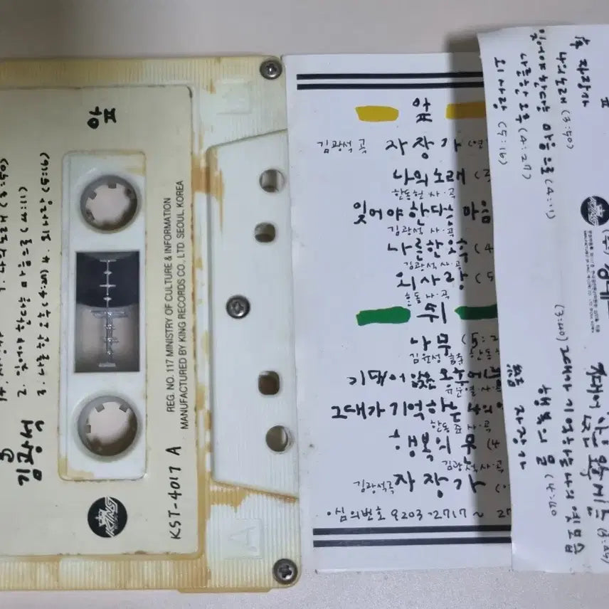 [BUNJANG] Kim Kwang-seok 3rd Album (Unsealed Cassette Tape) / 김광석 3집 (개봉 카세트테이프)