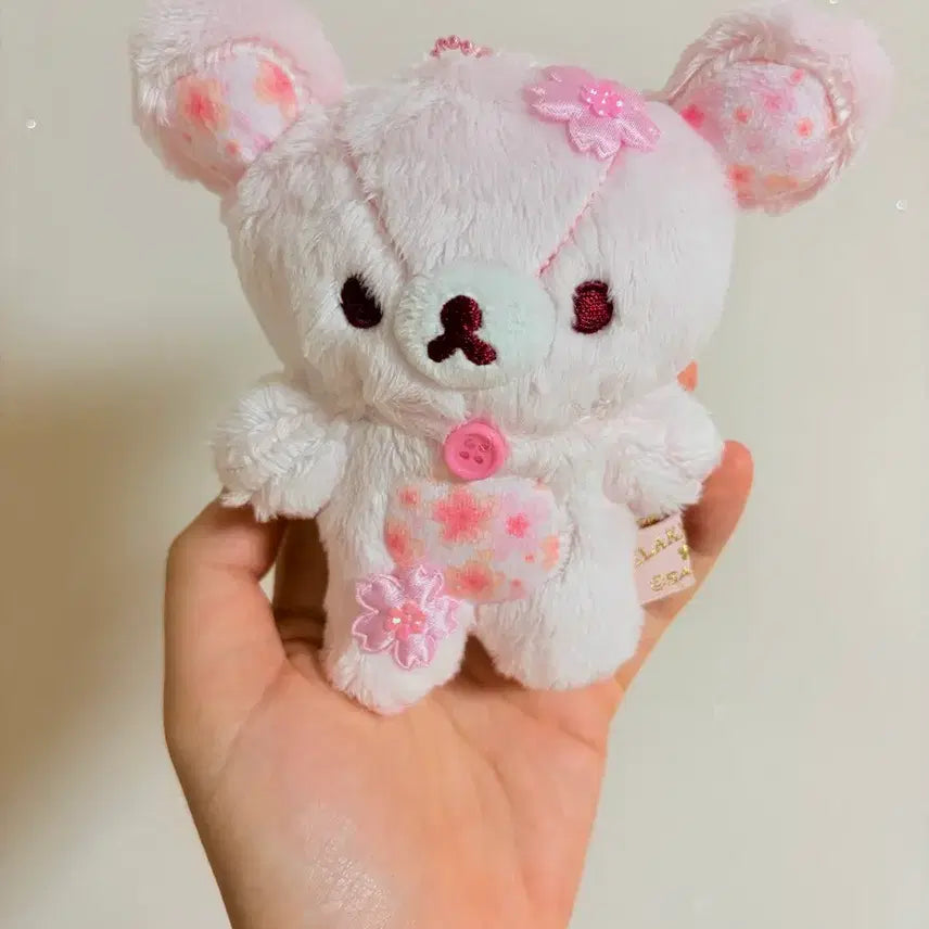 [BUNJANG] Rilakkuma Sakura Korilakkuma Plush Doll / 리락쿠마 사쿠라 벚꽃 코리락쿠마 인형