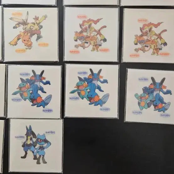[BUNJANG] Pokemon Bakery Group Stickers Set - Pikachu &amp; Squirtle / 포켓몬 샤니 그룹 띠부 띠부씰 띠부띠부씰 피카츄 꼬부기