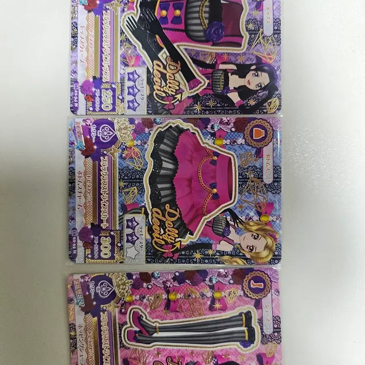 [BUNJANG] Aikatsu Dolly Devil Nono &amp; Risa Card Bundle Set / 아이카츠 돌리데빌 노노리사 카드