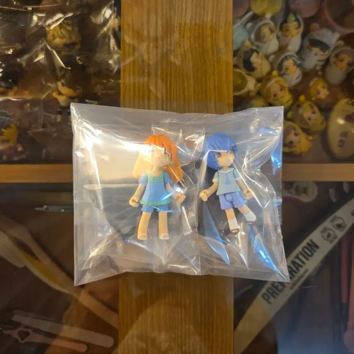 [BUNJANG] Evangelion Mini Figure Rei &amp; Asuka Bundle Set / 에반게리온 미니피규어 레이아스카(일괄)