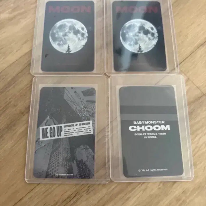 [BUNJANG] BABYMONSTER Ruka Farita MOON &amp; Lucky Draw Photocards Bundle Set / 베이비몬스터 루카 파리타 MOON 공방포카 및 파리타 특전 포카 4장 일괄 판매 ㅎㅎ