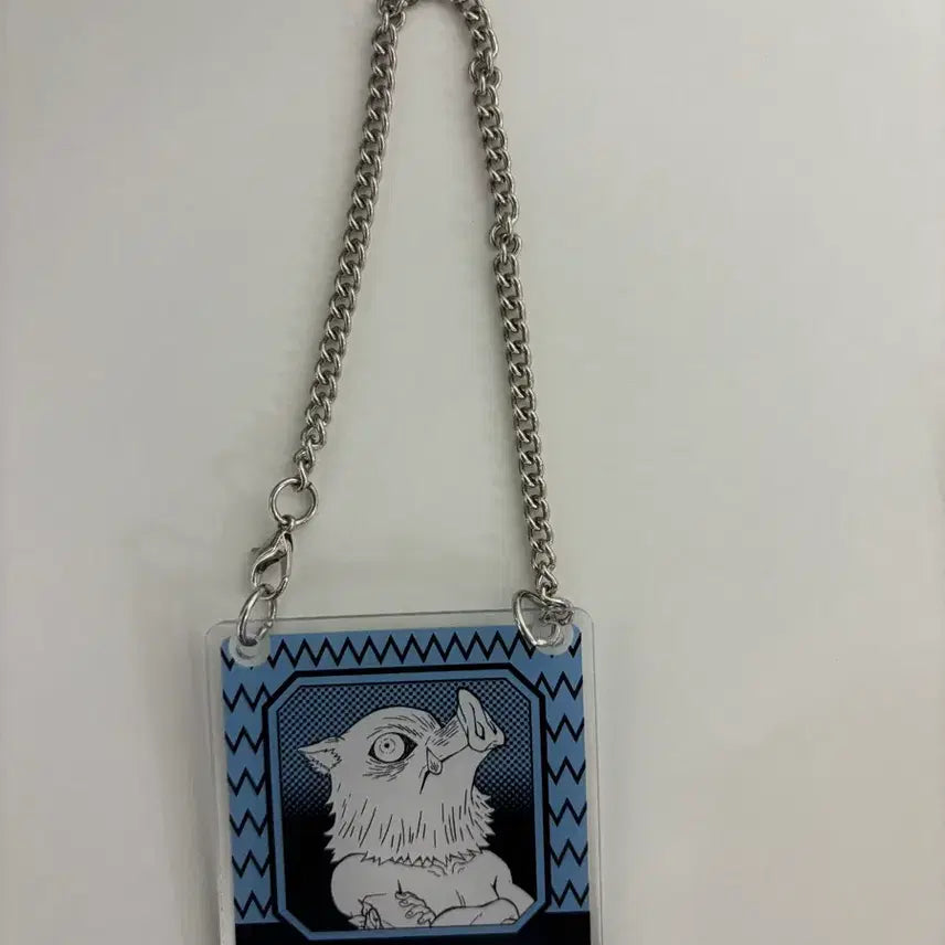 [BUNJANG] Demon Slayer: Kimetsu no Yaiba Inosuke Trading Acrylic Door Plate Charm (Keychain) / 귀칼 트레이딩 아크릴 도어 플레이트 풍 챰(키링): 이노스케