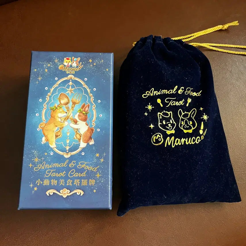 [BUNJANG] Maruko Animal &amp; Food Tarot Cards / 마루코 애니멀 앤 푸드 타로카드