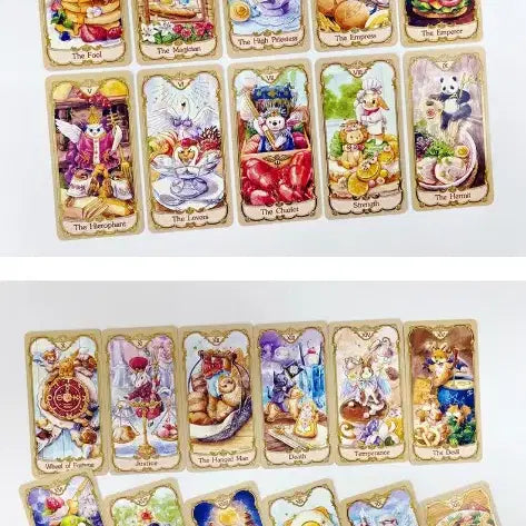 [BUNJANG] Maruko Animal &amp; Food Tarot Cards / 마루코 애니멀 앤 푸드 타로카드