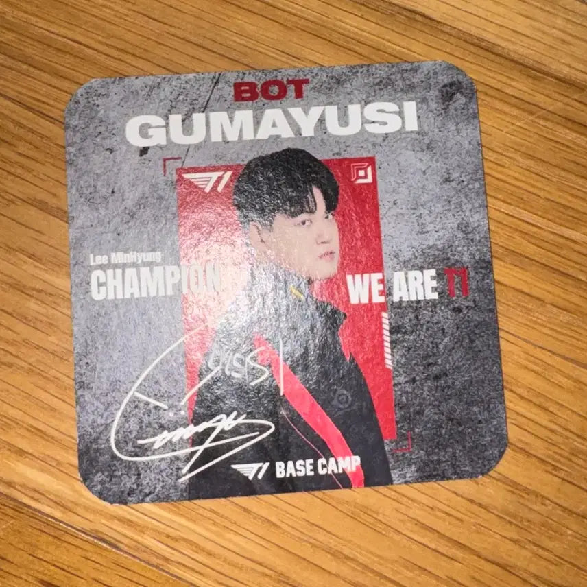 [BUNJANG] T1 Gumayusi Coaster / T1 티원 베캠 Gumayusi 구마유시 코스터