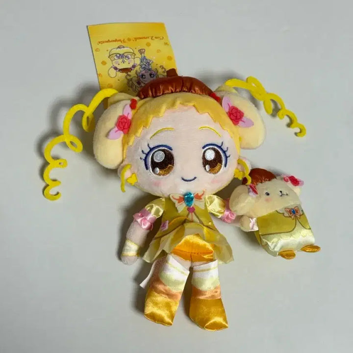 [BUNJANG] Pretty Cure Cure Lemonade x Pompompurin Mascot Plush / 프리큐어 레모네이드 폼폼푸린 마스코트 인형 택있음