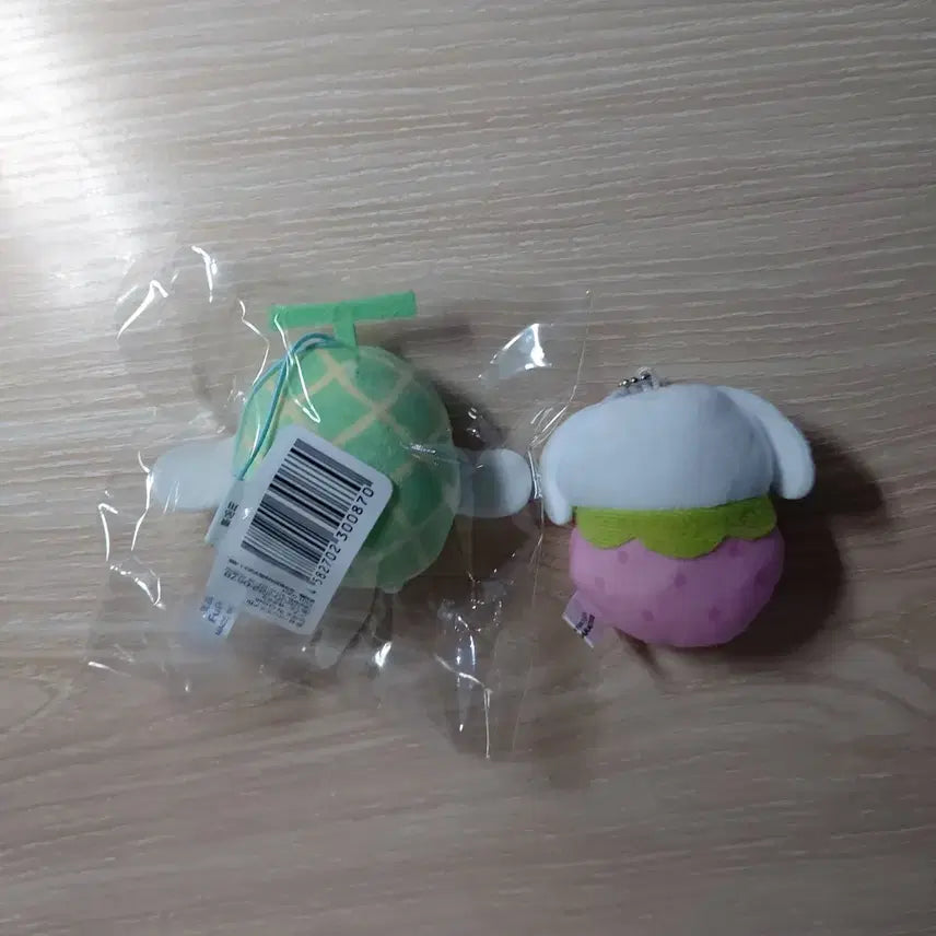 [BUNJANG] Sanrio Cinnamoroll Fruit Melon Strawberry Doll Keychain Bundle Set / [일괄] 산리오 시나모롤 과일 멜론 메론 딸기 인형 키링