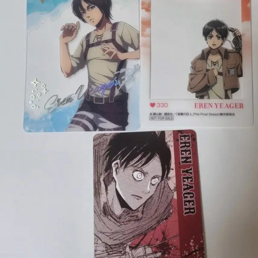 [BUNJANG] Attack on Titan Eren Photocard Bundle Set / 진격의거인 에렌 포토카드 일괄