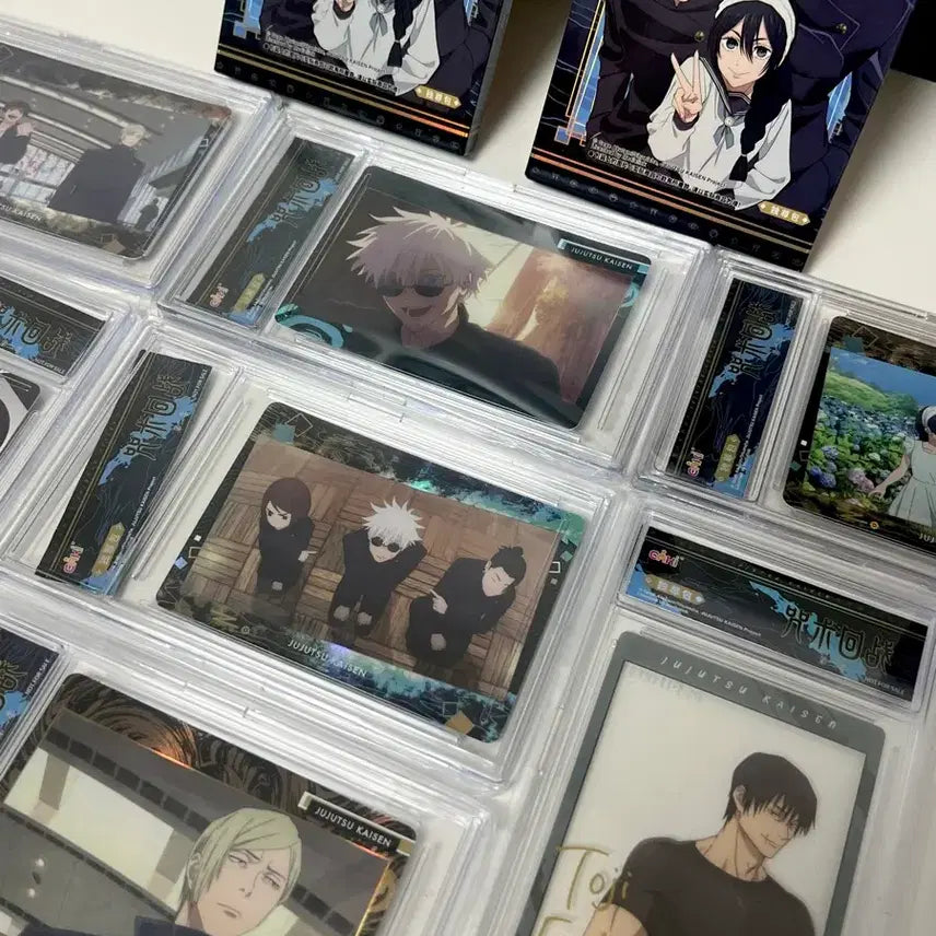[BUNJANG] Jujutsu Kaisen Kaioku Gyokusetu Photocard Acrylic Toploader Case Set (7 pcs) / 주술회전 회옥옥절 포카 아크릴 탑로더 케이스 7개 세트