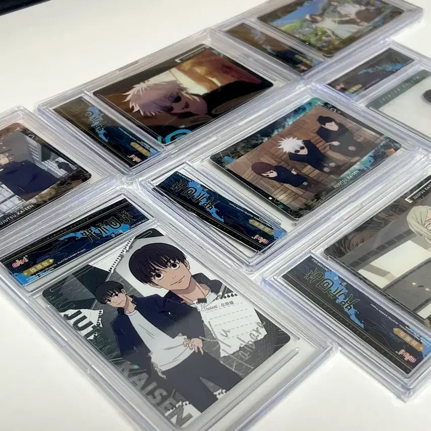 [BUNJANG] Jujutsu Kaisen Kaioku Gyokusetu Photocard Acrylic Toploader Case Set (7 pcs) / 주술회전 회옥옥절 포카 아크릴 탑로더 케이스 7개 세트