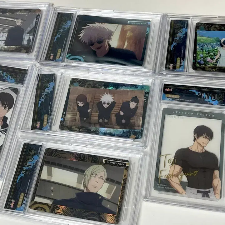 [BUNJANG] Jujutsu Kaisen Kaioku Gyokusetu Photocard Acrylic Toploader Case Set (7 pcs) / 주술회전 회옥옥절 포카 프리미엄 아크릴 케이스 7개 세트