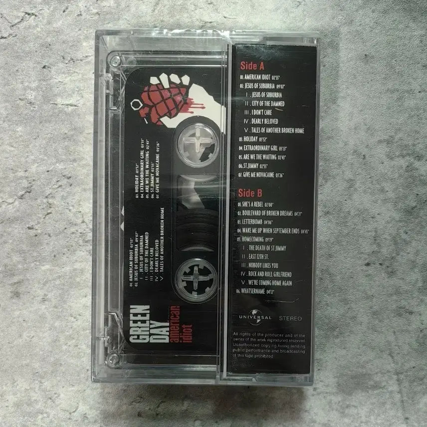 [BUNJANG] Green Day American Idiot Limited Edition Cassette Tape / 그린데이 American Idiot 카세트 테이프