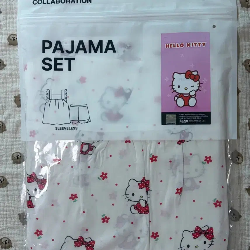 [BUNJANG] Spao Sanrio Hello Kitty Sleeveless Ruffle Pajamas L / 미개봉) 스파오 산리오 헬로키티 민소매 프릴 잠옷 L