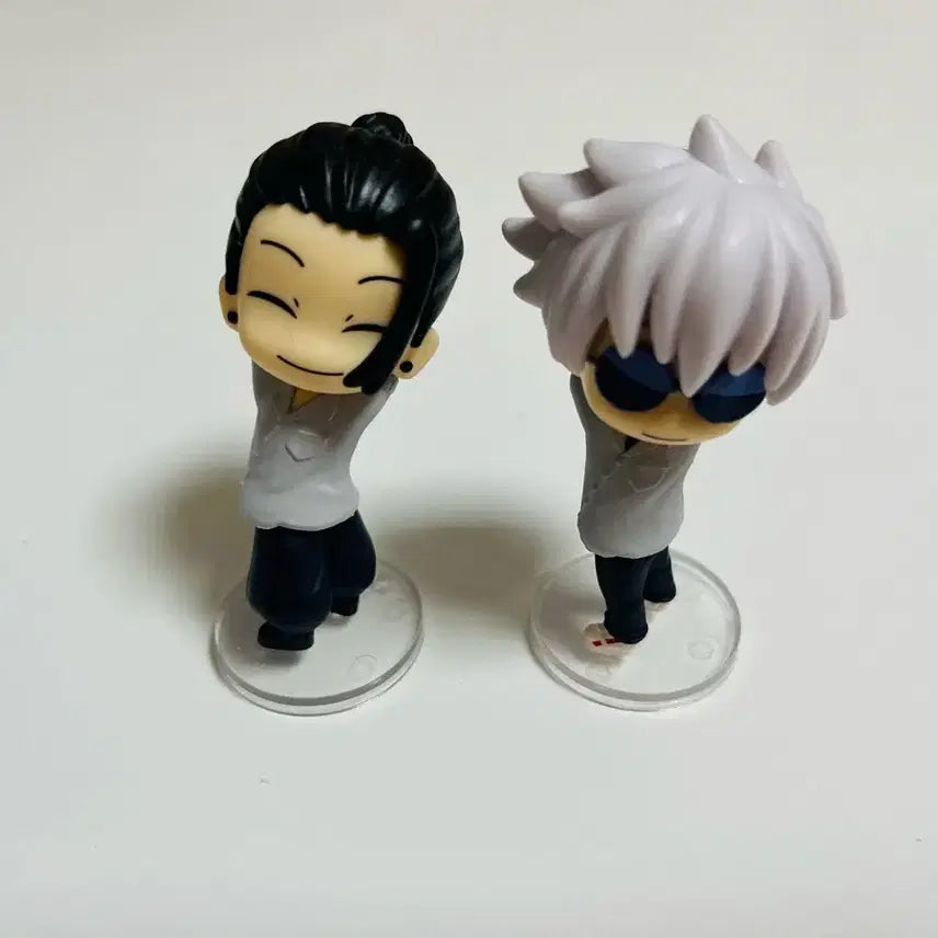 [BUNJANG] Jujutsu Kaisen Gojo Satoru &amp; Geto Suguru "Look Back" Gacha Figure Bundle Set / 일괄) 주술회전 고죠 게토 뒤돌아봐요 가챠 코치무이테 사토루 스구루 피규어