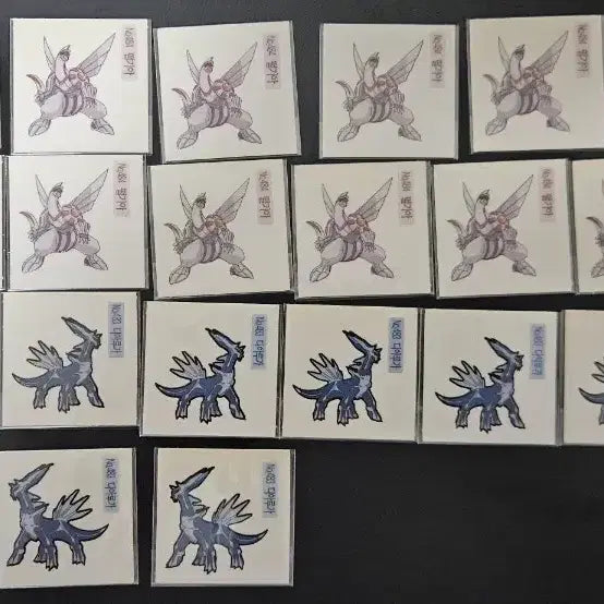 [BUNJANG] Pokemon New Version Shiny Bakeshop Stickers Dialga Palkia Legend Set / 포켓몬 신버전 샤니 띠부 띠부씰 디아루가 펄기아 전설 세트