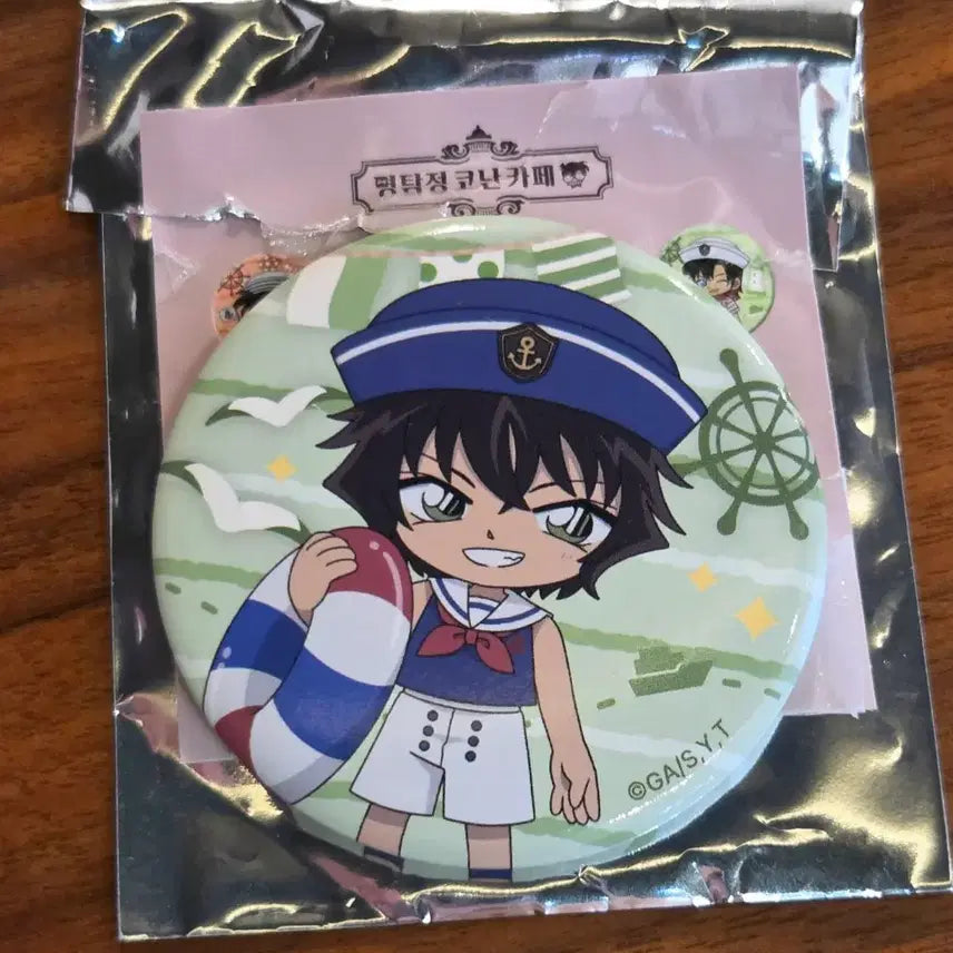 [BUNJANG] Detective Conan Sera Marine Look SD Character Can Badge / 명탐정 코난 카페 세라 캔뱃지