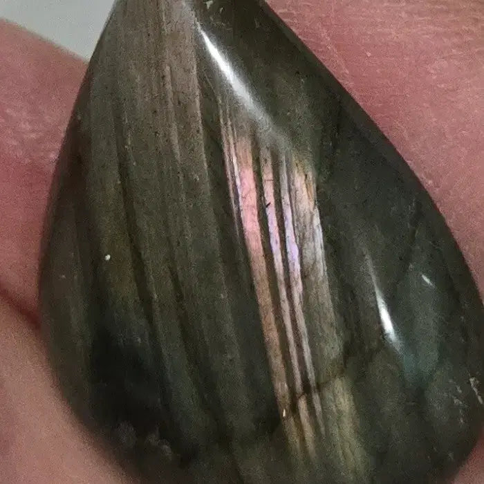 [BUNJANG] Labradorite Raw Stone Drop Pendant / 레브라도라이트 원석