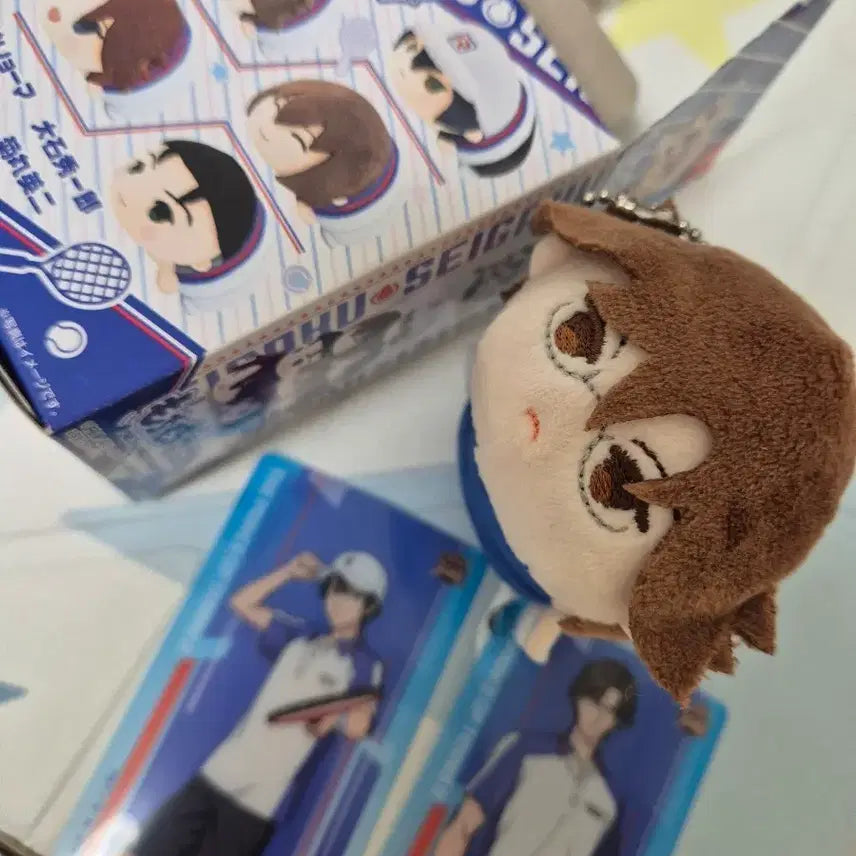 [BUNJANG] The Prince of Tennis Tezuka Kunimitsu Plush + Card Bundle / 테니프리 테즈카 누이 + 뭔.. 카드