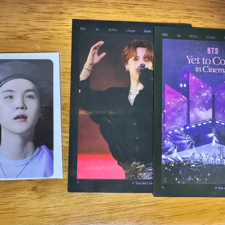[BUNJANG] BTS Yet To Come Jimin Suga Photocard / BTS 옛투컴 특전 지민,슈가